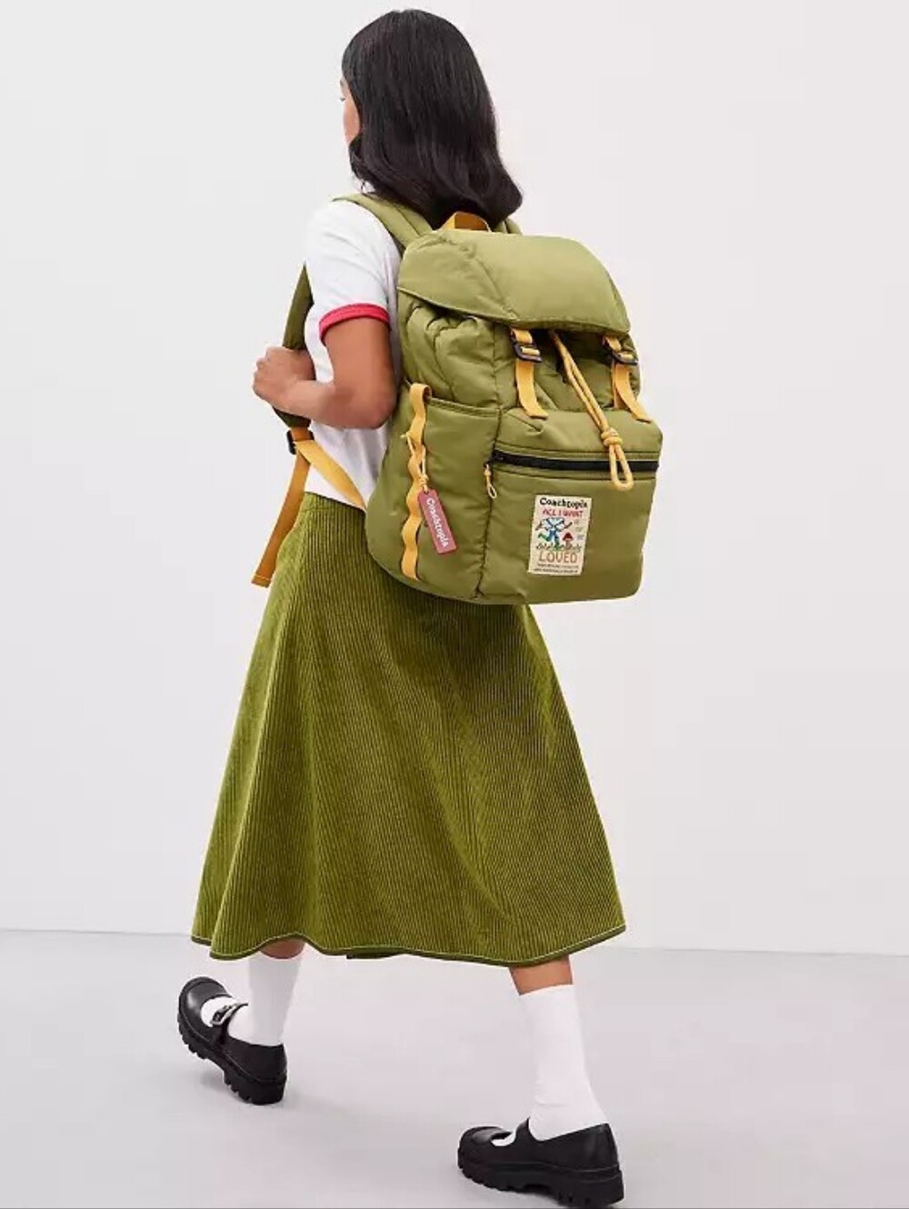 *NWT* [Coachtopia] Loop Puffy Backpack In Olive Green, CQ058